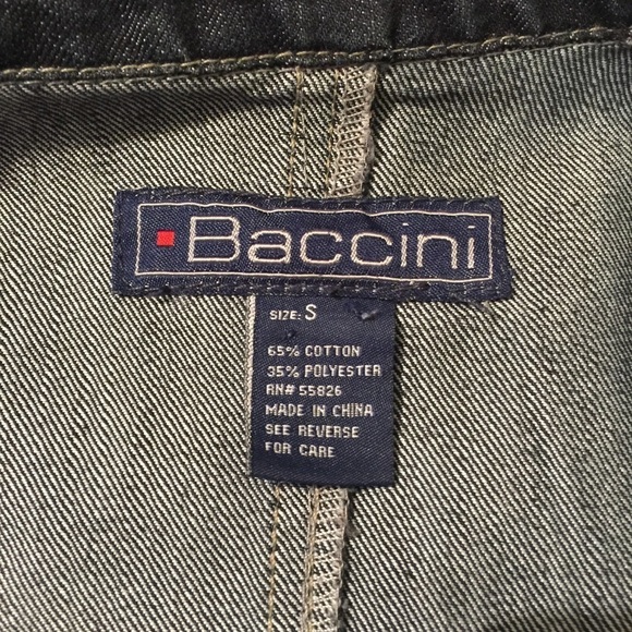 Baccini - Long pea coat inspired jean jacket - Picture 9 of 9